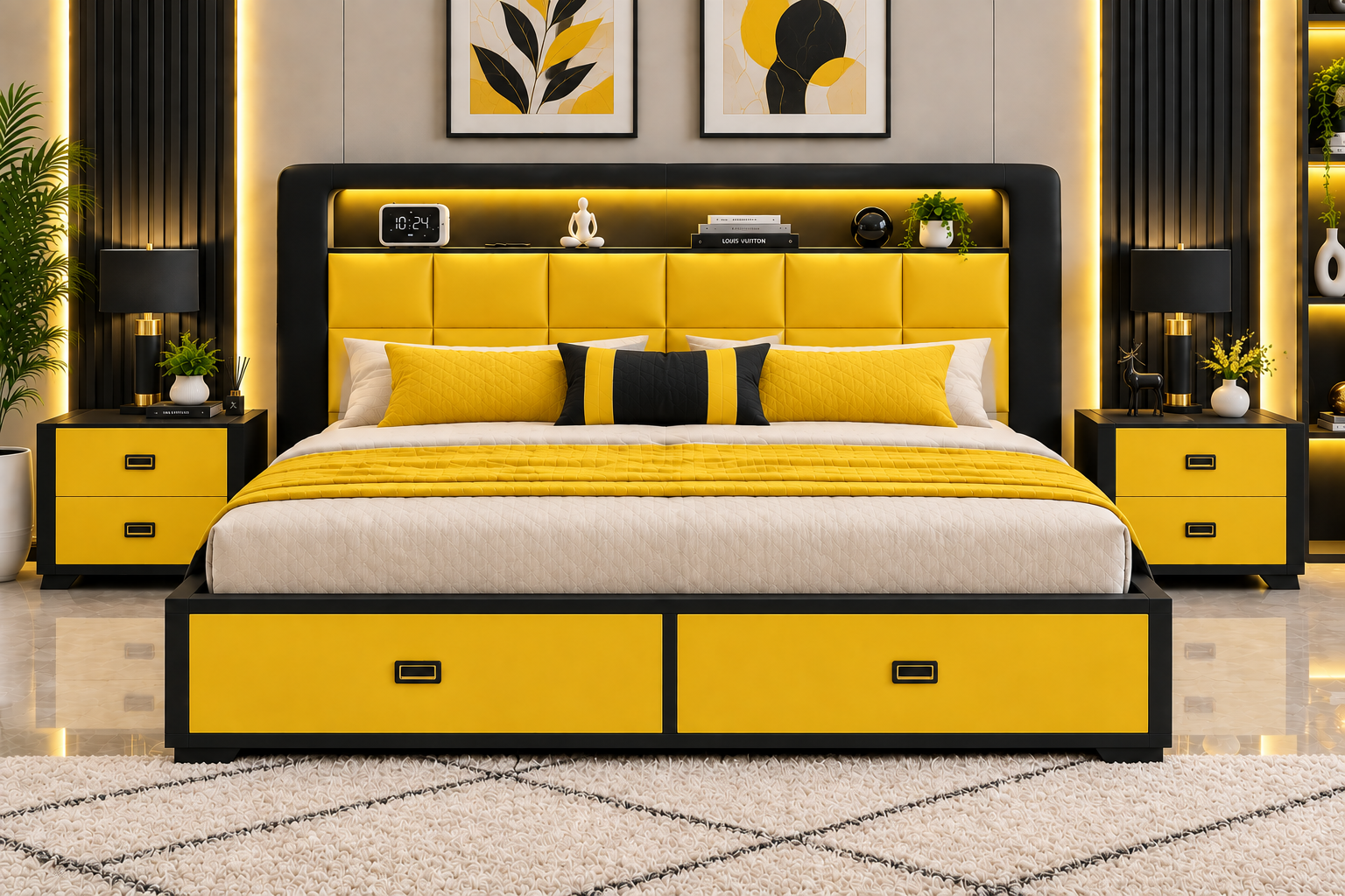 سرير وكمودينو 204000012 - صورة 10