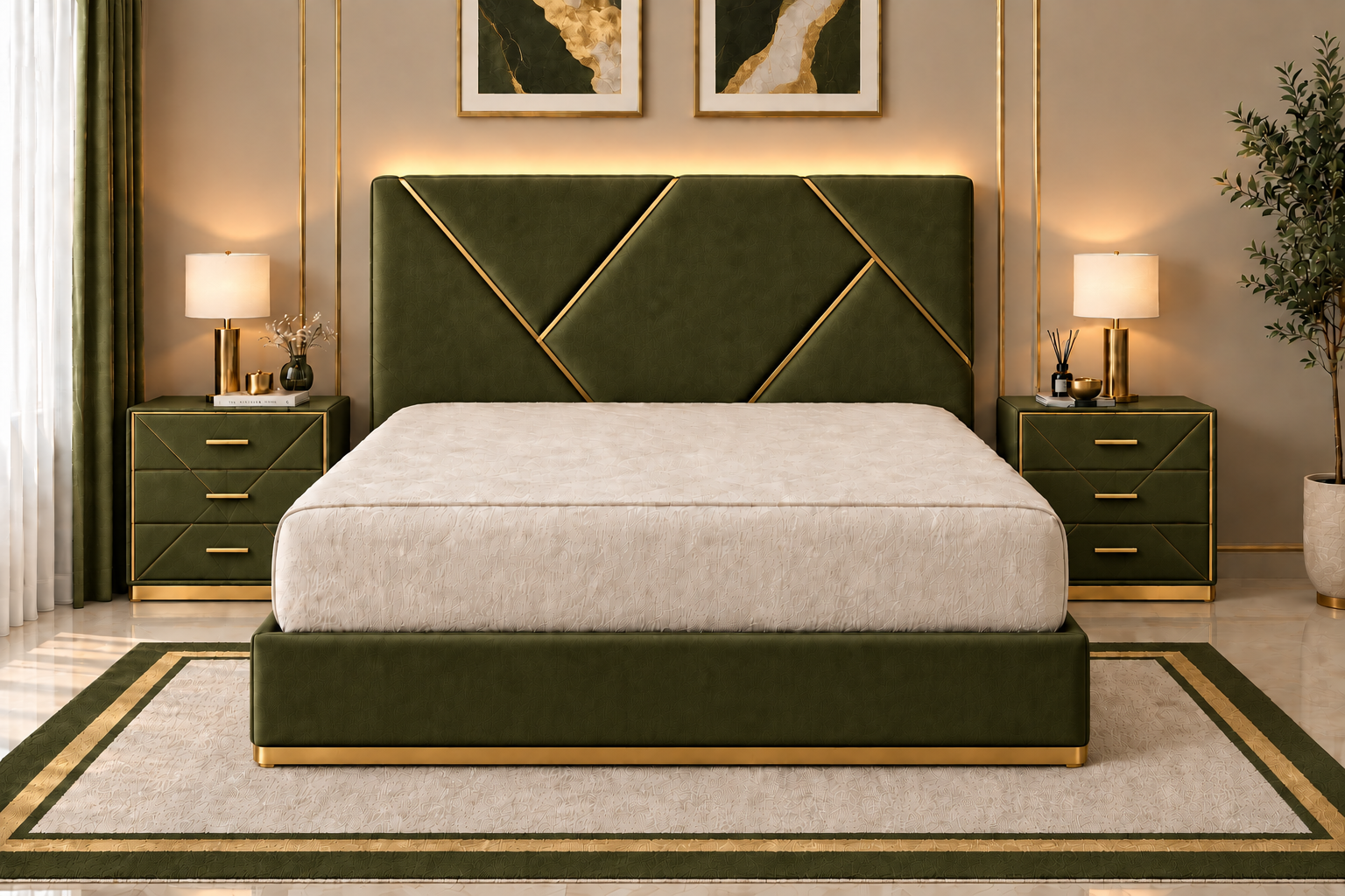 سرير وكمودينو 204000016 - صورة 12