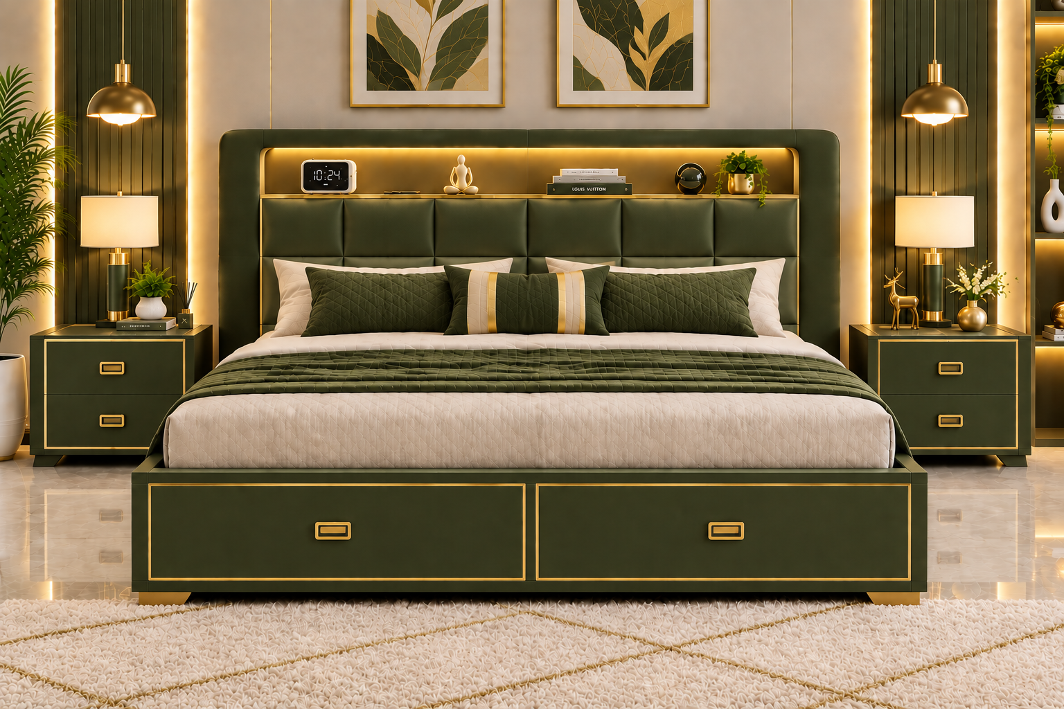سرير وكمودينو 204000012 - صورة 13