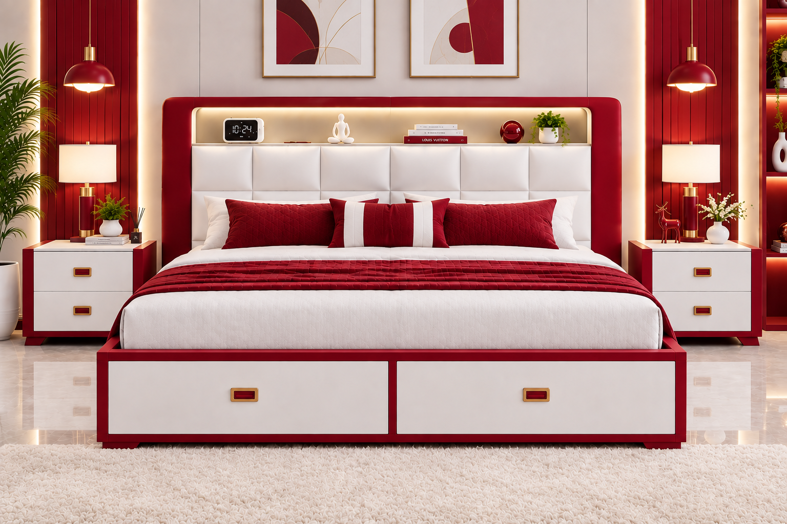 سرير وكمودينو 204000012 - صورة 8