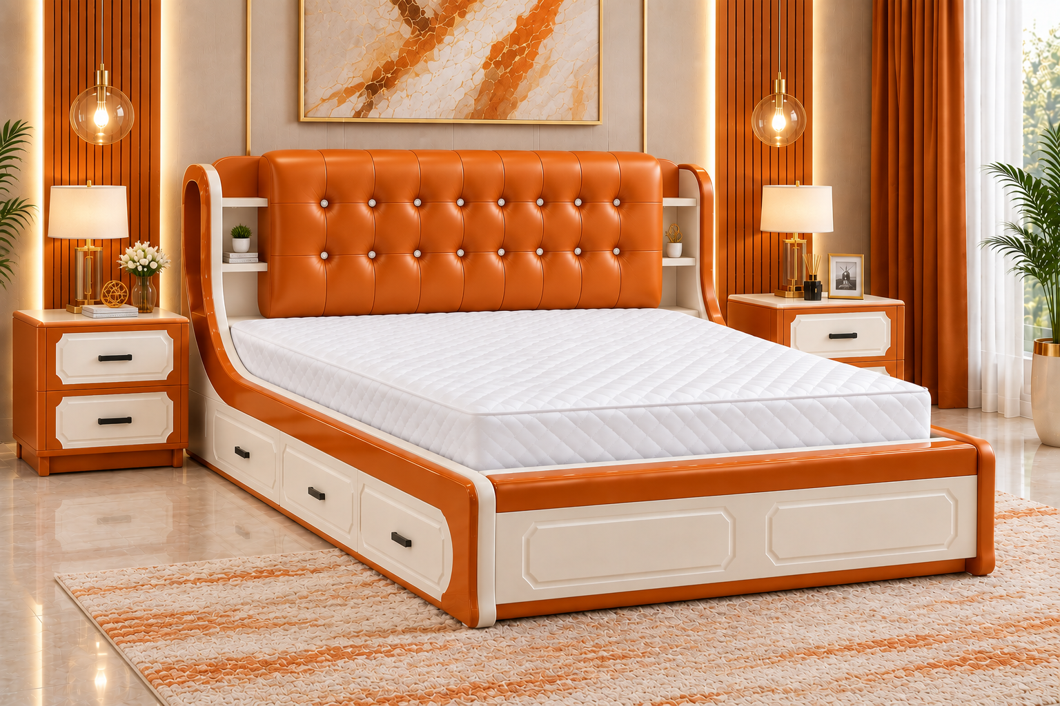 سرير وكمودينو 204000009 - صورة 9