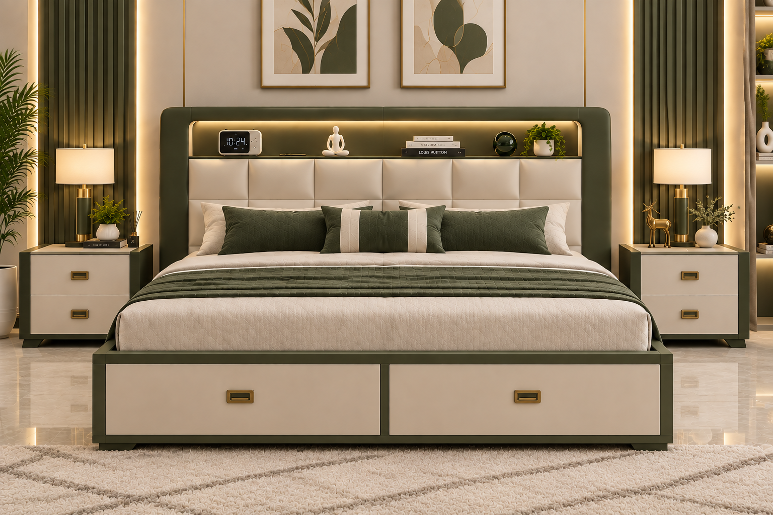 سرير وكمودينو 204000012 - صورة 5