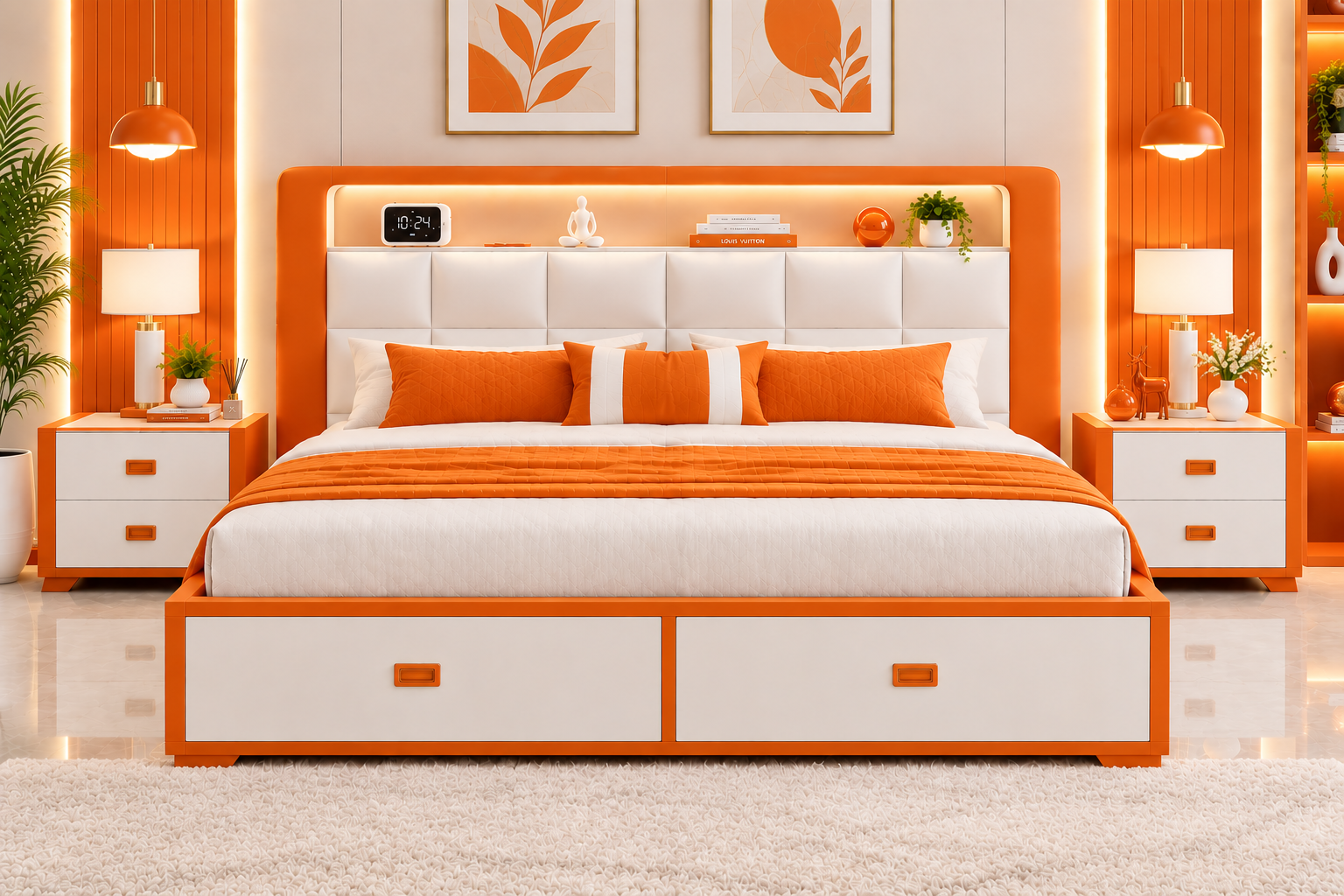سرير وكمودينو 204000012 - صورة 9
