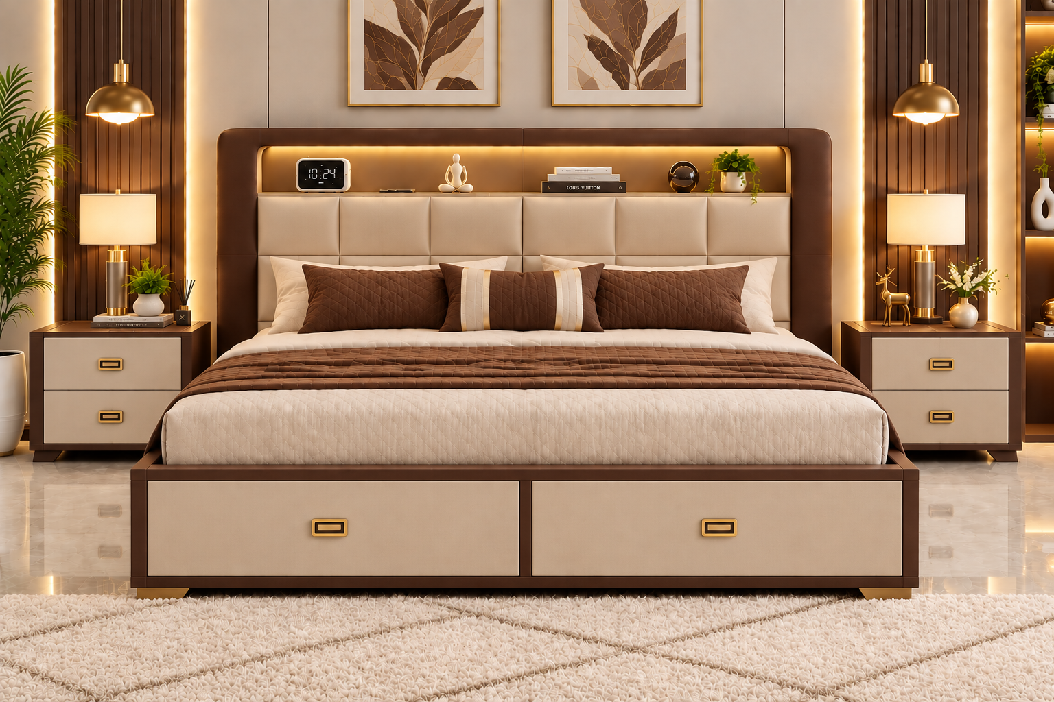 سرير وكمودينو 204000012 - صورة 14