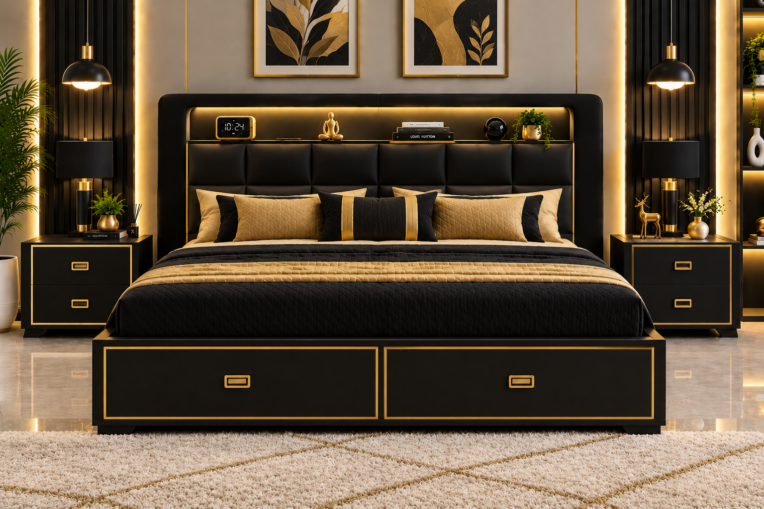 سرير وكمودينو 204000012 - صورة 11