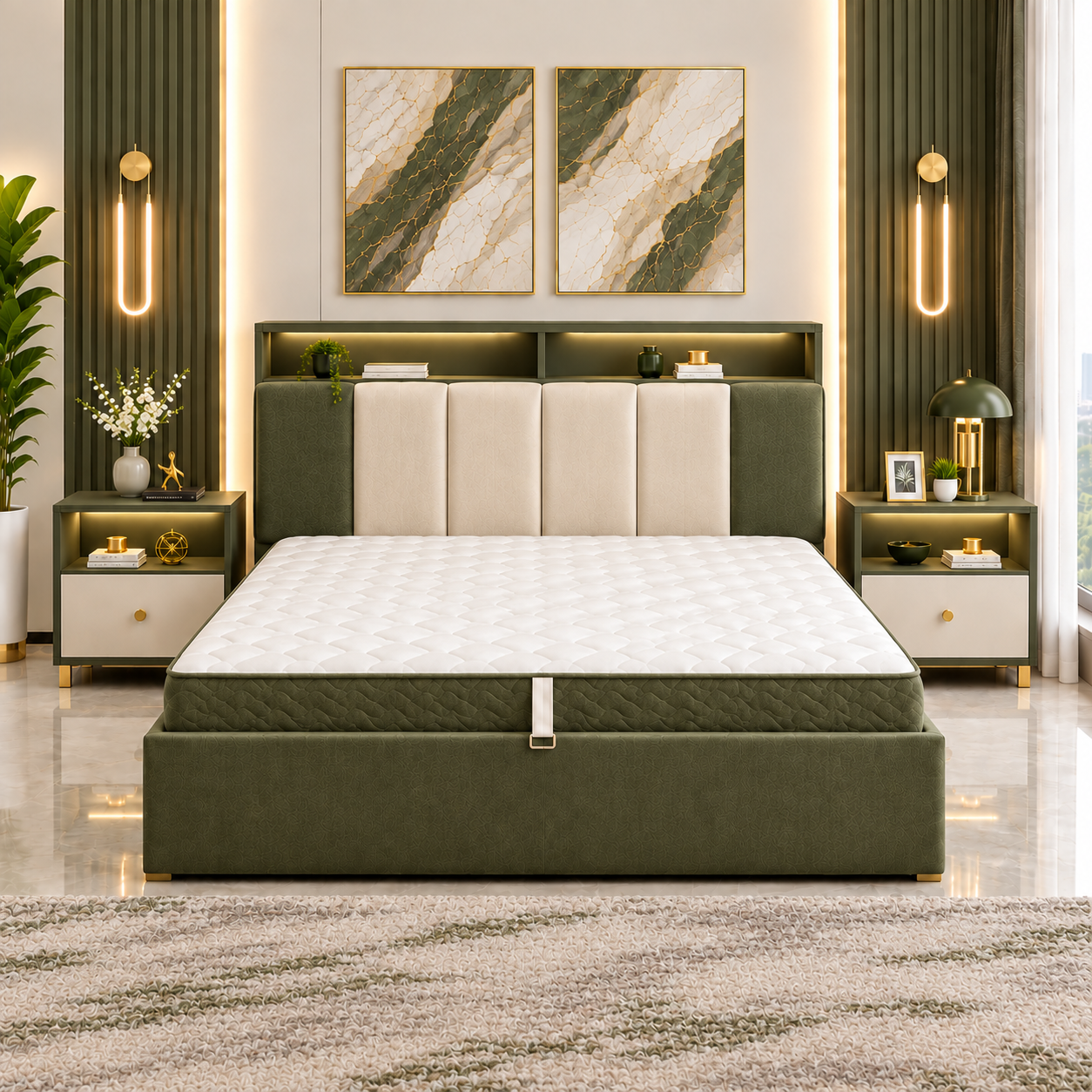 سرير وكمودينو 204000015 - صورة 6